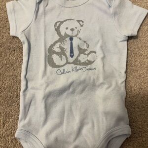 Calvin Klein Jeans Light Blue Teddy Bear Bodysuit